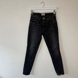Moussy Vintage Black Distressed Japanese Denim -